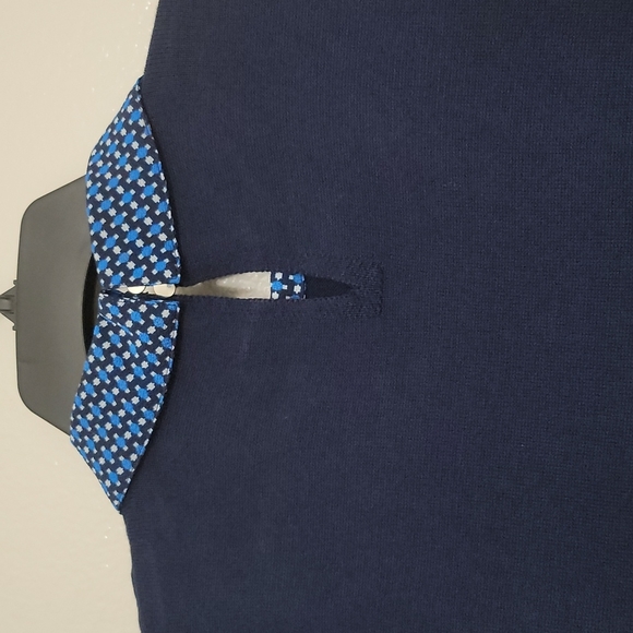 NWT CeCe Puff-Sleeved Sweater with Printed Collar - Picture 9 of 10